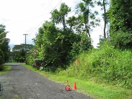 Two adjoining 1/4 acre land parcels in Nanawale Estates, Hawaii County, on Holiday Road, offered by Onlinelandsales.