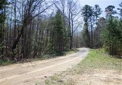 Aerial view of Kentucky Rock Castle County Chestnut Oak Ridge Lot 1, 16.02 acres of wooded land in Rock Castle County.