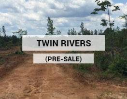 Aerial view of Henderson County Tennessee Twin Rivers lots 1-37, showing 5-8 acre land parcels with natural landscape features.