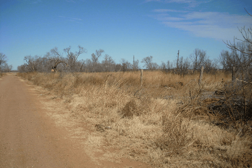 Aerial view of Texas Hardeman County Chillicothe Town Lot 2 Block 167, a 0.16-acre property in Texas by Onlinelandsales