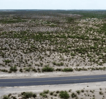 35-acre Texas Pecos County land parcel with open terrain and distant hills, ideal for investment or rural retreat.