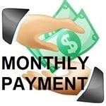 OnlineLandSales monthly land payment receipt showing payment details and land parcel information.