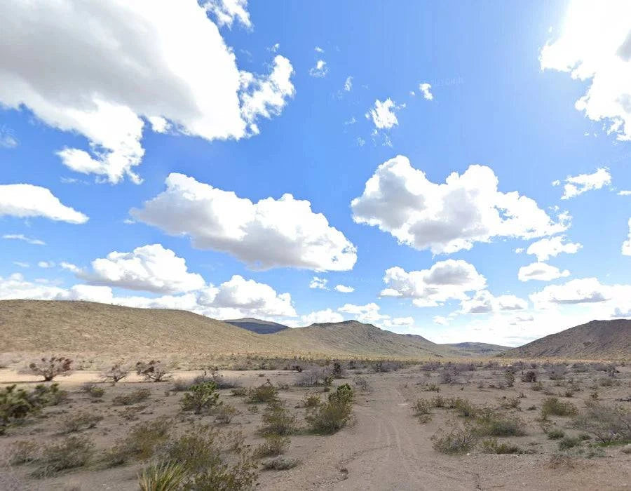 Aerial view of 40-acre Kemo Ranches Lot 22 in Mohave County, Arizona, showing open desert landscape and rural terrain.