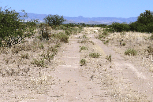 Aerial view of Arizona Sunsites Lot 11, Block 770 in Cochise County, showing undeveloped 0.86-acre land parcel in Arizona.