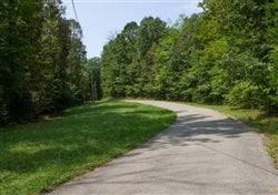 5.51-acre Bluegrass Ridge lot in Wayne County, Kentucky, showing lush green land and surrounding rural scenery.