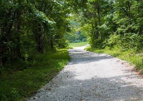 Aerial view of a 3.90-acre Bluewater Ridge lot in Wayne County, Kentucky, with open land and surrounding natural landscape.