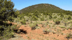 Aerial view of Cibola County, New Mexico, featuring a 0.25-acre lot in El Morro Estates, Unit 1, with natural landscape and open land.