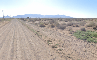 5-acre land lot in Luna County near Deming, New Mexico, by Onlinelandsales, showing the property boundaries and surrounding landscape.