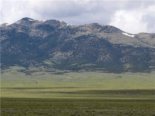 Aerial view of Nevada Elko County Mountain Meadow Ranches parcel 1248, 40 acres of scenic mountain meadow land.