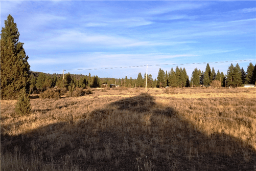 Aerial view of Oregon Klamath County Sprague River lot 20, Block 6, showing surrounding land and accessibility features.