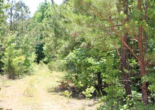 A 6.1-acre Hickory Hill Ranch in Decatur County, Tennessee with visible land and nearby power lines, marketed by Onlinelandsales.