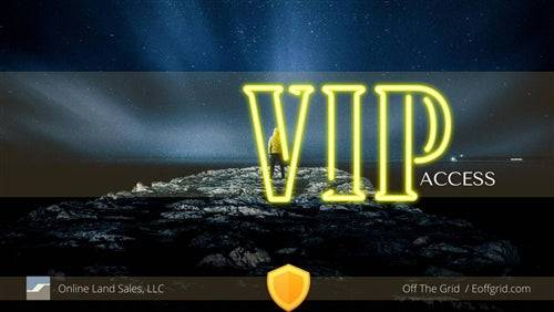 VIP Exclusive Access pass from Onlinelandsales, showcasing a sleek black and gold design with VIP branding and access credentials.