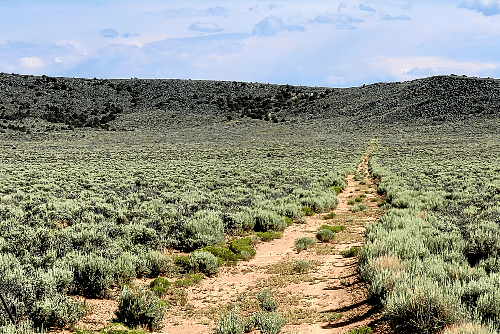 Aerial view of Colorado's Costilla County Reichwein Ranch Lot 1, 35.13-acre property in Colorado.